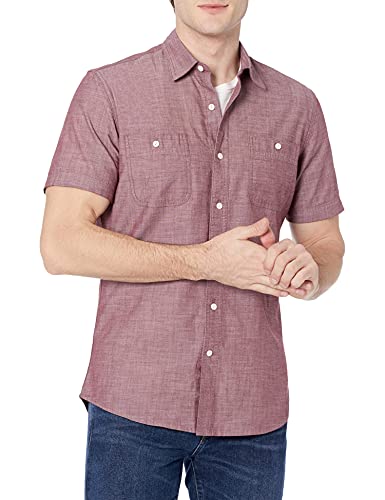 Amazon Essentials Men's Short-Sleeve Chambray ShirtProduct Image