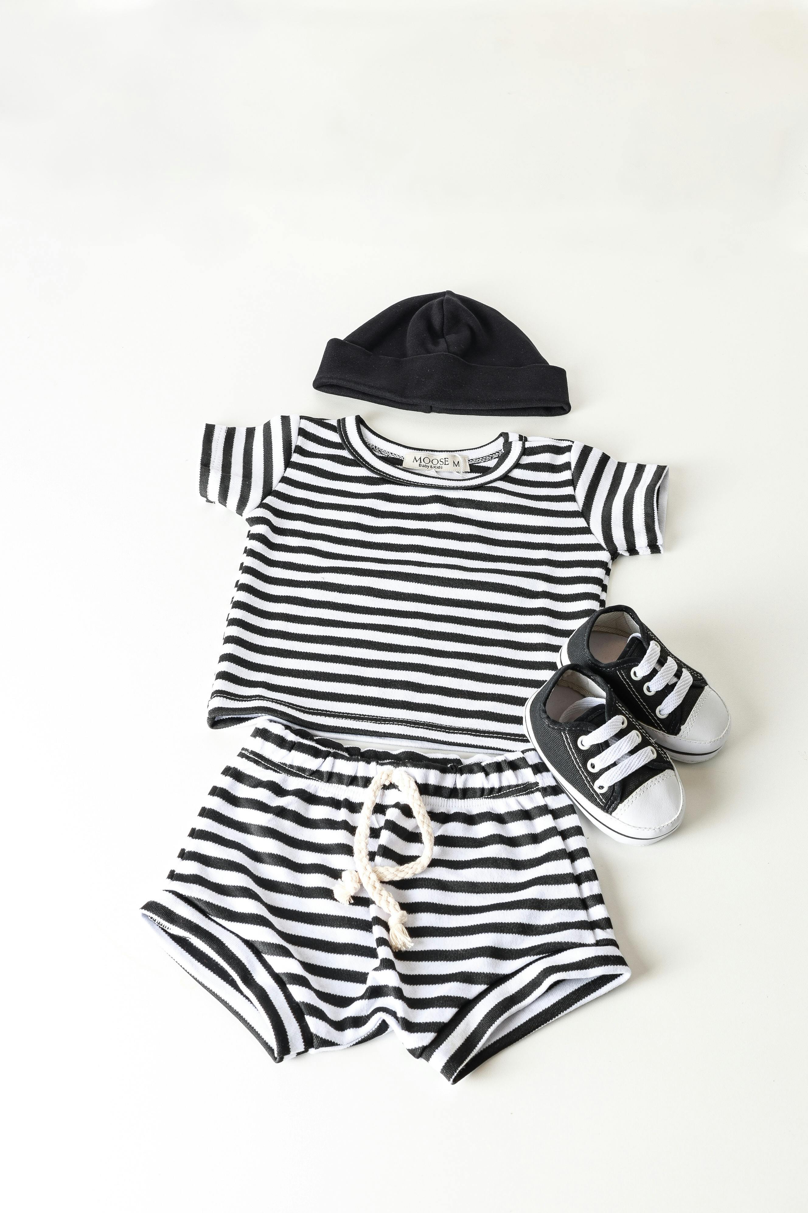 Classic Stripe Baby Outfit Set