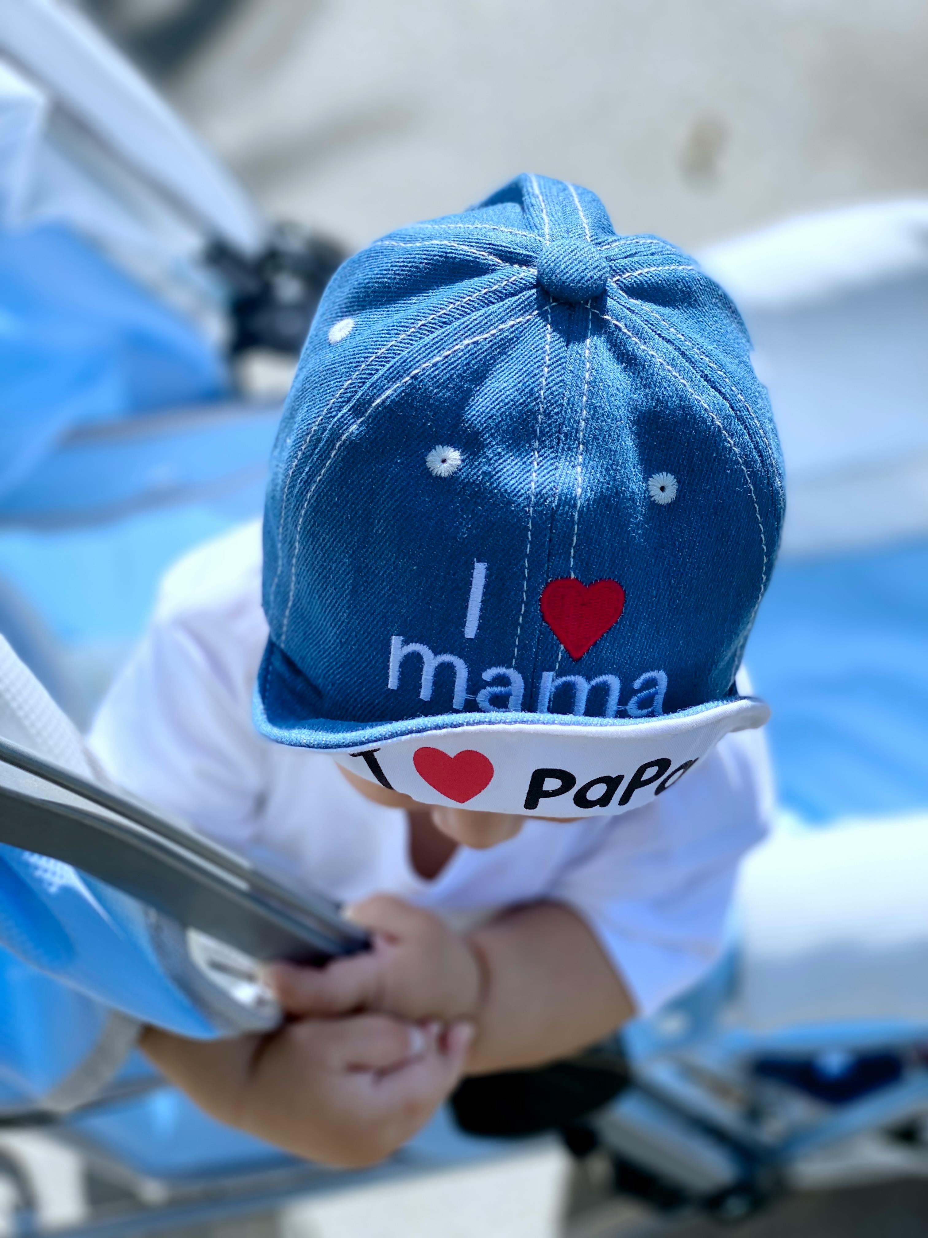 “I Love Mama & Papa” Cap
